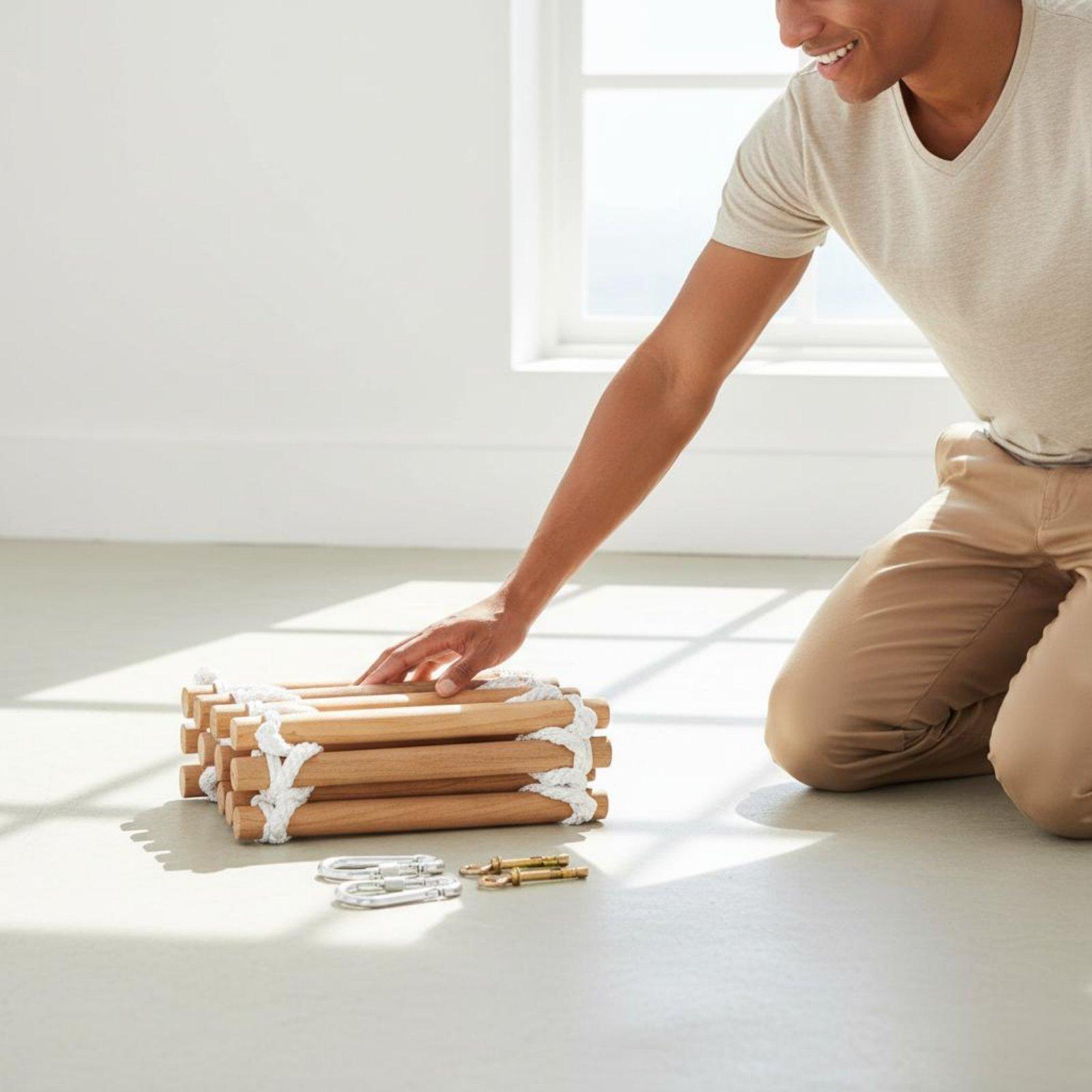 Fire Escape Ladder - Escalera de Cuerda Flexible para Escape